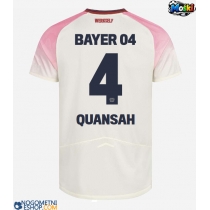 Moški Nogometni dresi Bayer Leverkusen Jarell Quansah #4 Gostujoči 2025-26 Kratek Rokav